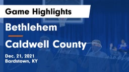Bethlehem  vs Caldwell County  Game Highlights - Dec. 21, 2021