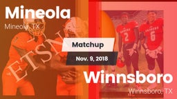 Matchup: Mineola  vs. Winnsboro  2018