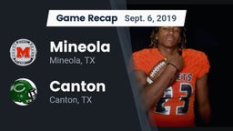 Recap: Mineola  vs. Canton  2019
