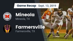 Recap: Mineola  vs. Farmersville  2019