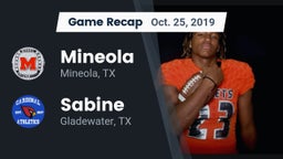 Recap: Mineola  vs. Sabine  2019