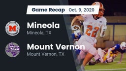 Recap: Mineola  vs. Mount Vernon  2020
