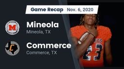 Recap: Mineola  vs. Commerce  2020