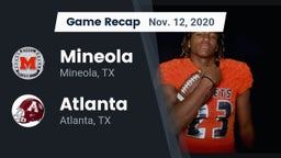 Recap: Mineola  vs. Atlanta  2020