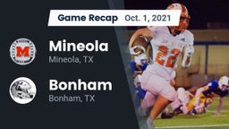 Recap: Mineola  vs. Bonham  2021