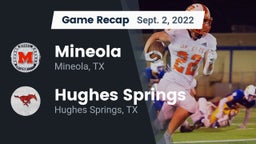 Recap: Mineola  vs. Hughes Springs  2022