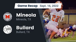 Recap: Mineola  vs. Bullard  2022