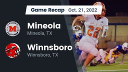 Recap: Mineola  vs. Winnsboro  2022