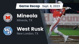 Recap: Mineola  vs. West Rusk  2023