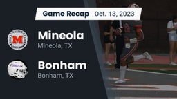 Recap: Mineola  vs. Bonham  2023