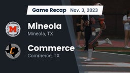 Recap: Mineola  vs. Commerce  2023