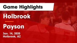 Holbrook  vs Payson  Game Highlights - Jan. 14, 2020