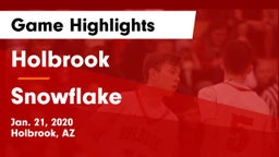 Holbrook  vs Snowflake  Game Highlights - Jan. 21, 2020