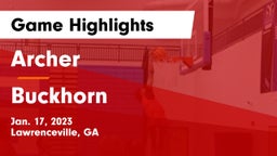 Archer  vs Buckhorn  Game Highlights - Jan. 17, 2023