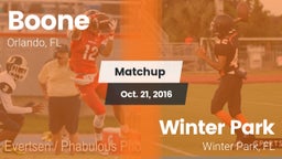Matchup: Boone  vs. Winter Park  2016