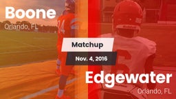 Matchup: Boone  vs. Edgewater  2016