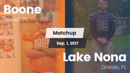 Matchup: Boone  vs. Lake Nona  2017