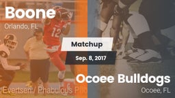 Matchup: Boone  vs. Ocoee Bulldogs 2017