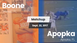 Matchup: Boone  vs. Apopka  2017