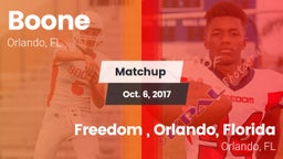 Matchup: Boone  vs. Freedom , Orlando, Florida 2017