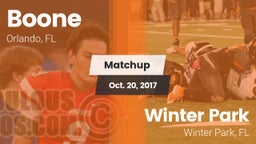 Matchup: Boone  vs. Winter Park  2017