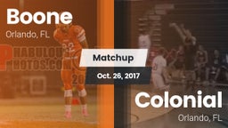 Matchup: Boone  vs. Colonial  2017