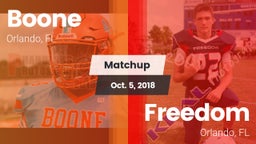 Matchup: Boone  vs. Freedom  2018