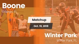 Matchup: Boone  vs. Winter Park  2018