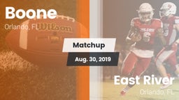 Matchup: Boone  vs. East River  2019