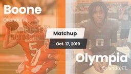 Matchup: Boone  vs. Olympia  2019