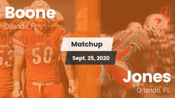 Matchup: Boone  vs. Jones  2020