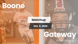 Matchup: Boone  vs. Gateway  2020