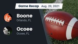 Recap: Boone  vs. Ocoee  2021