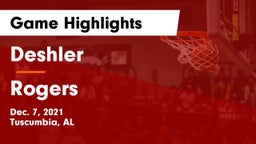 Deshler  vs Rogers  Game Highlights - Dec. 7, 2021