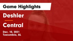 Deshler  vs Central  Game Highlights - Dec. 10, 2021