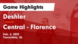 Deshler  vs Central  - Florence Game Highlights - Feb. 6, 2023