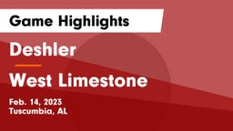 Deshler  vs West Limestone  Game Highlights - Feb. 14, 2023