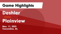 Deshler  vs Plainview Game Highlights - Nov. 11, 2023