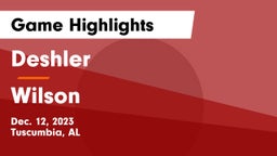 Deshler  vs Wilson  Game Highlights - Dec. 12, 2023