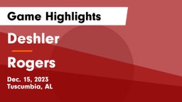 Deshler  vs Rogers  Game Highlights - Dec. 15, 2023