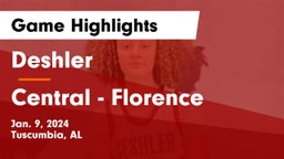 Deshler  vs Central  - Florence Game Highlights - Jan. 9, 2024