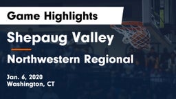 Shepaug Valley  vs Northwestern Regional Game Highlights - Jan. 6, 2020