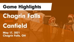 Chagrin Falls  vs Canfield  Game Highlights - May 17, 2021