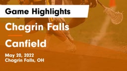 Chagrin Falls  vs Canfield  Game Highlights - May 20, 2022