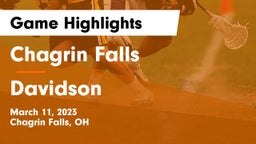 Chagrin Falls  vs Davidson  Game Highlights - March 11, 2023