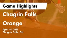 Chagrin Falls  vs Orange  Game Highlights - April 14, 2023