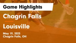 Chagrin Falls  vs Louisville  Game Highlights - May 19, 2023