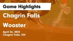 Chagrin Falls  vs Wooster  Game Highlights - April 26, 2024