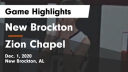 New Brockton  vs Zion Chapel  Game Highlights - Dec. 1, 2020