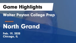 Walter Payton College Prep vs North Grand Game Highlights - Feb. 19, 2020